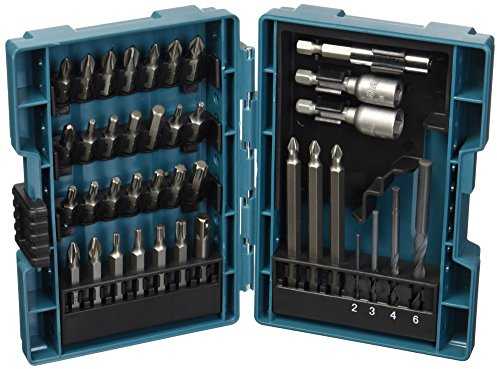 Makita B-57015 Screwdriver Bit Set 38pc Drill, Nut-setting with Tough Case