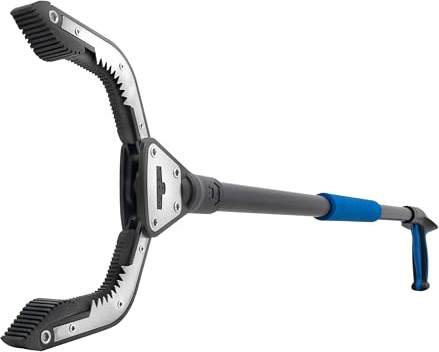 Unger Professional 42.5” Rugged Reacher Grabber Tool with Rotating Head, Outdoor Trash Picker Upper, Heavy Duty Claw Pickup, Durable Litter Yard Clean Up for Twigs, Lawn, and Garden Use