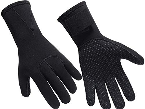 ITODA Tauchhandschuhe 3mm Neoprenhandschuhe Wassersport Handschuhe Verschleißfest Schwimmhandschuhe Damen Herren Sporthandschuhe rutschfest Thermohandschuhe Tauchen Schnorcheln Surfen Kajak Segeln