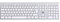 WE Teclado inalámbrico Bluetooth MacOS Doble relacionación Bluetooth Batería Recargable incorporada Aspecto ALU, Blanco Plateado