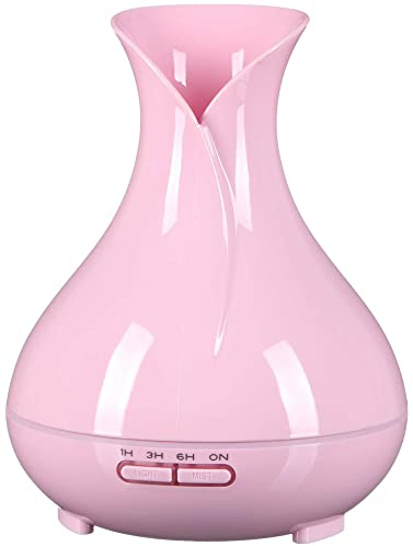 SIXTOL Vulcan Diffusore di aromi in legno rosa, 350 ml, umidificatore a ultrasuoni, per umidificare e profumare la casa, la camera da letto, l'ufficio, l'aromaterapia, per oli essenziali