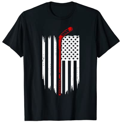 Amerikanische Flagge Hockeybekleidung – Hockey T-Shirt