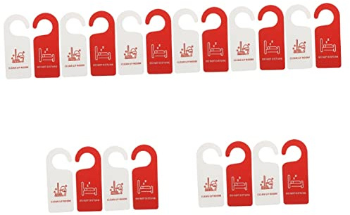 STOBOK Panneau De Porte Double Face 8.46X3.35 Pouces Ne Pas Déranger Et Nettoyage Chambre Hôtel Pvc Durable Facile À Suspendre Pour Hôtel Bureau