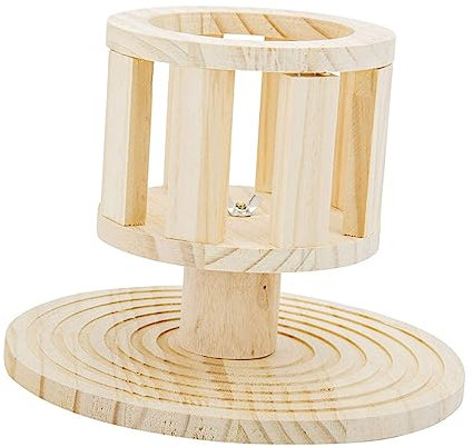 Hohopeti Holz Futterspender Für Kaninchen Mit Stehraufe Futterkrippe Fütterungsschale Zum Knabbern Und Fressen Für Kleine Tiere Als Futternapf