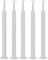 Geländer Treppengeländer Treppengeländerspindeln Innen Weiß, Modernes Loft Treppengeländer Mit Stellschraube Und Quadratischen Schuhen Für Treppe Renovierung, Bodenmontage ( Color : 5 Pack , Size : H