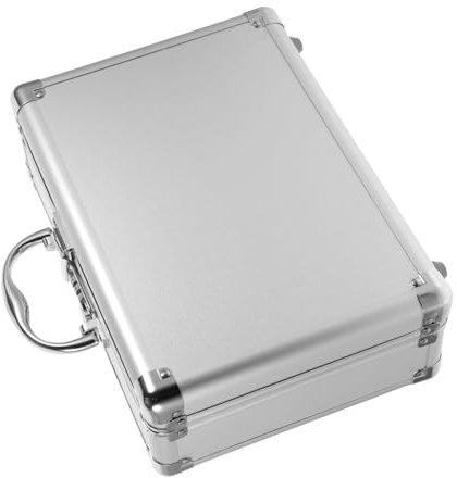 Homoyoyo Aluminum Tool Carrying Box Hard Briefcase Password Lock Portable Organizer for Small Tools for Mechanics and Car Storage Needs
