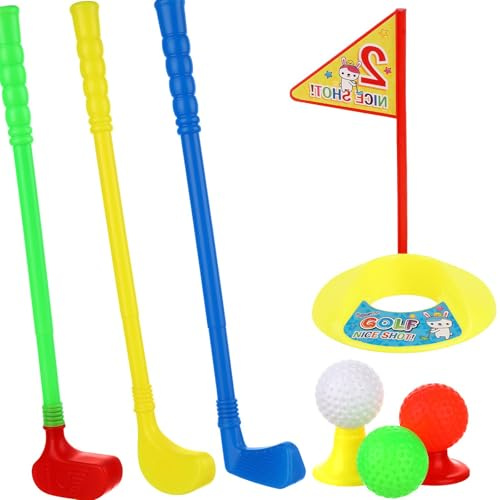 Kids Golf Set - Toddler Golf Clubs Set Toy Golf Kit,Interactive Family Game for Garden Yard Sports Education Preschool Outdoor,Outdoor Toys for Toddlers Age 3-6
