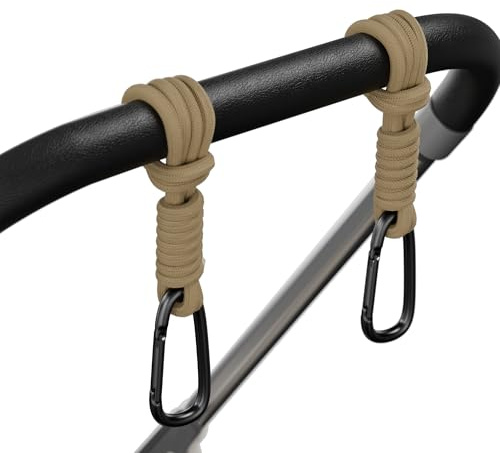 iBestgol Clips para cochecito de bebé, clips de mosquetón de aleación de aluminio, accesorios universales para cochecito, ganchos para cochecito para bolsa de pañales, carteras, bolsas de la compra