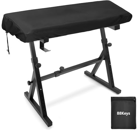 Musiin Copertura per tastiera per pianoforte a 88 tasti, compatibile con KROME 88, FA-08, Nord Piano 5, Grand 2, MODX M8 e altri, impermeabile, con coulisse regolabile e borsa per riporre oggetti