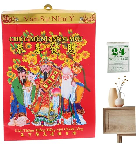 Calendrier mural chinois 2026 détachable, calendrier mural quotidien vietnamien, année du cheval, décoration Feng Shui pour la maison et le bureau