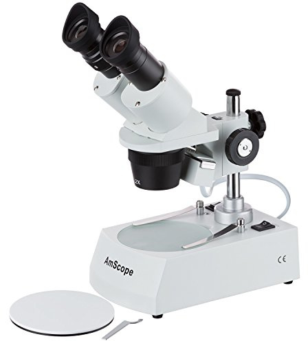 AmScope Microscopio stereo binoculare dello studente di SE306R-P20 40X-80X con le luci doppie