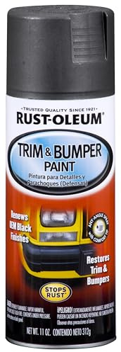 Rust-Oleum 251574 Automotive Trim & Bumper Spray Paint, 11 oz, Black