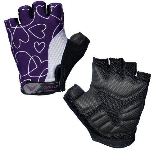 ATTONO Damen Fahrradhandschuhe Mädchen Gel Fahrrad Handschuhe - Größe 7