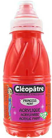 Cléopâtre - PAM250-13 - Peinture Acrylique Princess Merit - Rouge Vif - Flacon 250 ml