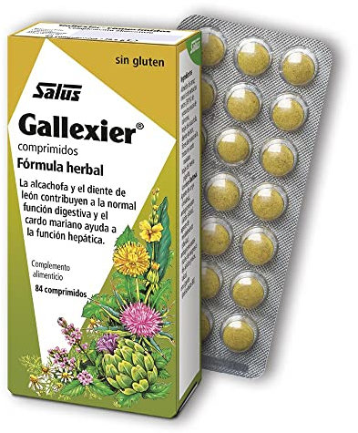 Salus - Gallexier Multivitaminas - 84 Comprimidos - Contribuye al Buen Funcionamiento del Sistema Digestivo - Elaborado a Base de Extracto de Cúrcuma, Alcachofa, Diente de León y Cardo Mariano