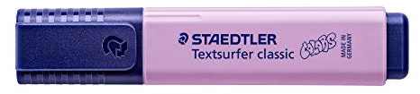 STAEDTLER 364 C-620 Textsurfer Classic Highlighter - Pastel Lavender (Box of 10)