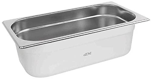 eZone 6x Gastronorm 1/3 Third Stainless Steel Bain Marie Food Container Pot Pan 100mm