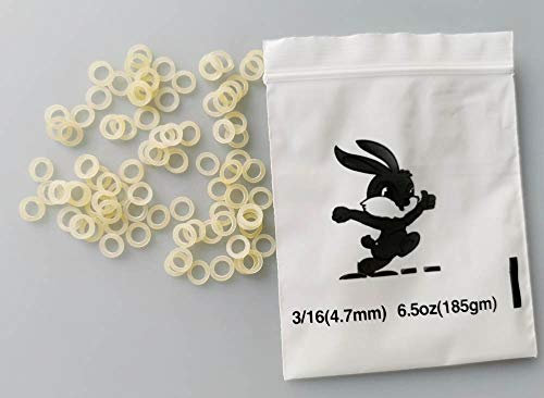 Ámbar 3/16 Fuerza Pesado 6.5 oz Ortodoncia Tirantes elásticos Bandas de goma dental (1 bolsa (100 piezas))