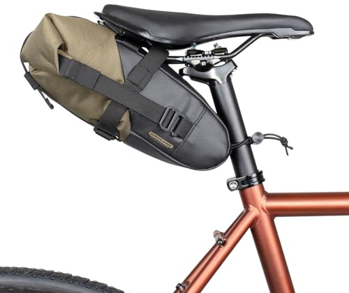 GORIX Sac de Selle de vélo étanche Extensible Rouleau Type 3L Durable léger Route VTT Cyclisme siège arrière Pack (DeviDoki)