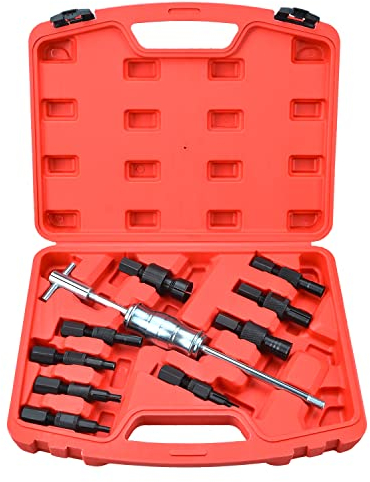 Zoomtools 10pc Inner Blind bearing hammer tools Kit Slide Hammer Pilot Internal tools Inner Bearing Puller Bearing Extractor Removal Tool Kit with Carrying Case