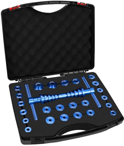 Wanocean Set Pressa per Cuscinetti Interni per Bicicletta, Attrezzo Universale per Pressare i Cuscinetti del Mozzo della Ruota da MTB, Kit di Strumento di Montaggio del Mozzo della Ruota