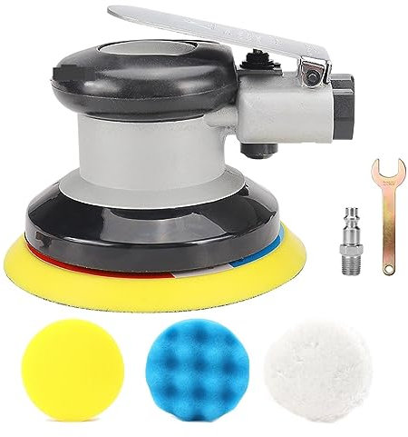 AXADD Lucidatrice 5 Pneumatico Levigatrice orbitale Casuale Palm Levigatrice Lucidatrice orbitale alimentata ad Aria Lucidatura Levigatura Levigatura 10000 Giri/min Aumenta la Tua efficienza