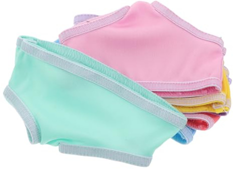 WOONEKY 6 Piezas Ropa de muñeca bebé pañales Reutilizables para muñecas