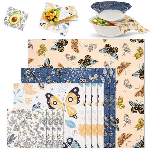 JUNFEIFLUX 11 paños de cera de abeja