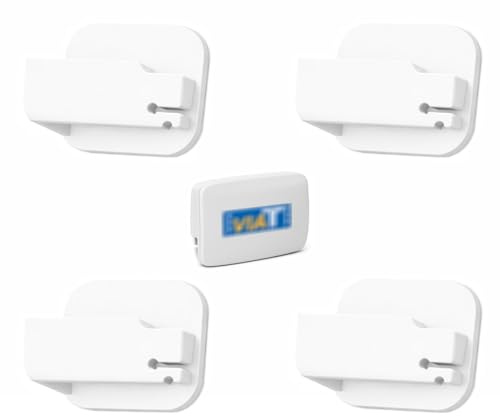 Soporte de Sujeción Compatible con Telepeaje Via-T-B&Drive-Teletac-Full-i/ Estante Para Peaje Coche Camión Moto/ Soporte Peaje Universal Compatible con Todos los Modelos TRP-4010 4Uds