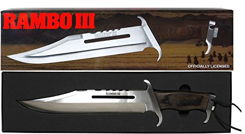 Hollywood Collectibles Group Rambo III Silvester Stallone Messer Officially Licensed #9296
