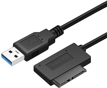 CY USB 3.0 a 7+6 13Pin Slimline SATA Cable adaptador para portátil CD DVD ROM unidad óptica
