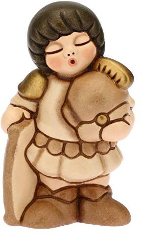 THUN - Soldat Variante Beige - Klassische Krippe - Keramik - 5x4x8 cm