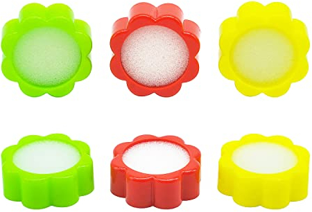 MABAHON 6 Pcs Anfeuchter Schwamm Finger,Fingeranfeuchter,Fingertip Moisteners Nass Hand Zählen Schwamm für Zählen Papiere Dollar Bills Bargeld Geld Dokument