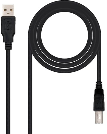 Brightium Câble USB 2.0 pour imprimante de type A/M vers B/M, 3,0 m, noir - Connectez les imprimantes aux ordinateurs pour le transfert de données.