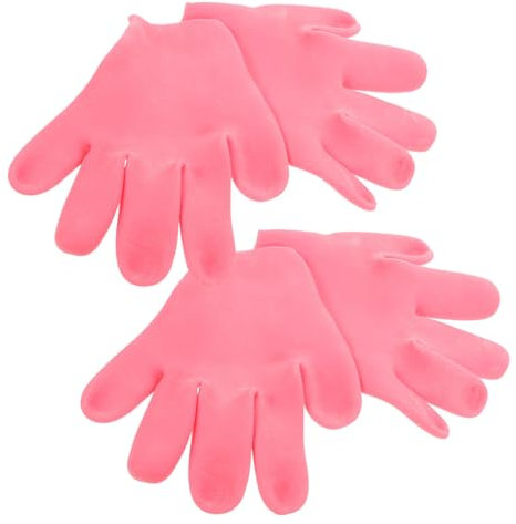 TOVINANNA Guantes Hidratantes De Silicona Para Manos Secas, 2 Pares, Talla Única, Uso Nocturno, Para Mujeres, Manos Secas, Guantes Para Dormir