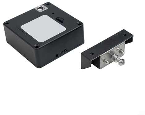 CYRENT Verrou électronique invisible pour porte en bois, sans clé, carte IC, système de sécurité NFC pour meubles, armoires, boîtes à outils