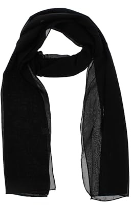 Silk Scarf for Women uk,Black/Yellow/Pink/Red Bandana Head Scarf,Neck Scarf ,Neckerchief,Ladies Chiffon Scarves Plain Soft Headwrap Girls Headscarf Sheer Wrap Women's & Wraps Crinkle Stole Shawl,Soft