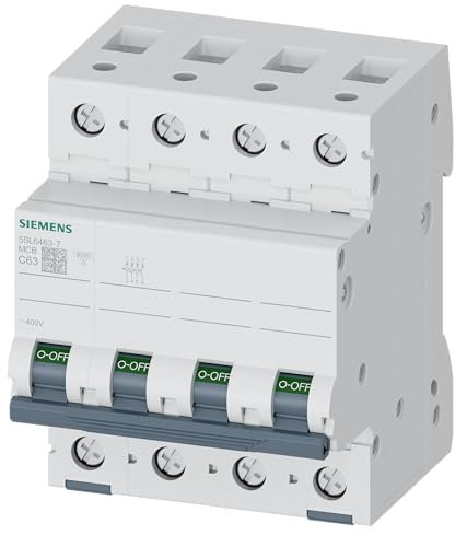 Siemens 5sl6 – Automatischer Leitungsschutzschalter 400 V 6 kA 4pol C 63 A