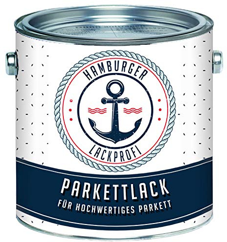 Parkettvårdslack blank färglös – parkettlack, trappelack, trälack klar (20 L) Hamburger Lack-Profi