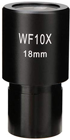 Okular, WF10X / 18mm Biologisches Mikroskop Weitwinkel-Okular mit Skala