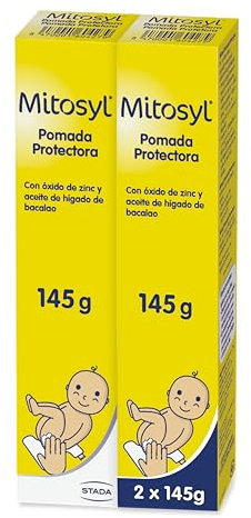 Mitosyl, Pomada Protectora, Crema de Pañal Bebé, Previene y Alivia Irritaciones, Fórmula Suave y Efectiva para el Cuidado Diario, 290g