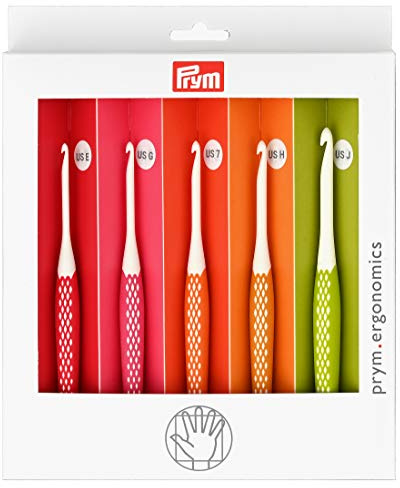 Prym Crochet Hook Set, Multicolor, Small (E, G, 7, H, J)