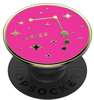 PopSockets Phone Grip with Expanding Kickstand, Adhesive Grip, Enamel - Zodiac Aries