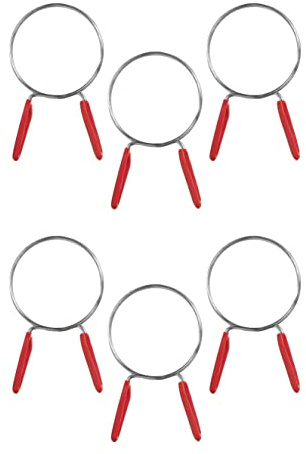 Peachtree Woodworking 2-1/2 Inch EZ-Release Hose Clamps for Dust Collection, Quick Release Dust Hose Clamps for Woodworkers, 6PK