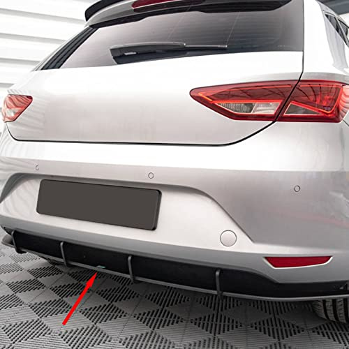 ABS Material Rear Bumper Diffuser Fit for Seat Leon Hatchback MK3 2013-2016,Rear Lip Diffuser Protector Lower Bumper Lip Spoiler Body Kit