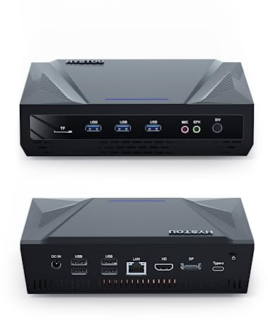HYSTOU Mini PC AMD Ryzen 9 5900HX Mini Ordinateurs Windows 11 Pro, 16Go DDR4 128Go NVMe SSD 1To SDD Mini PC de Bureau, Barebones PC, Wifi6/BT5.2 Business Mini PC, 4k Display Type C Mini PC