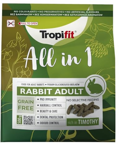 All in 1 Rabbit Adult 1,75kg - alimento para Conejos Adultos, Rico en Hierbas y pastos, con la adición de Flores de caléndula