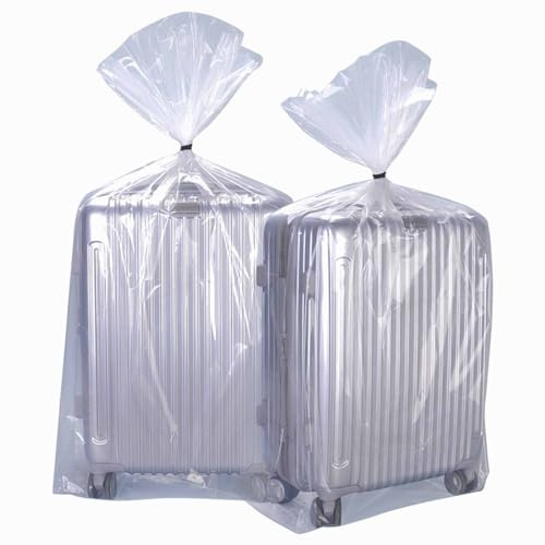 QISF 5 Pièces Sacs de Rangement Extra larges en Plastique Transparent,100 x 150 cm,Pour Protéger de La Poussière, Bagages, Valises, Meubles, Consolateurs, Chaise