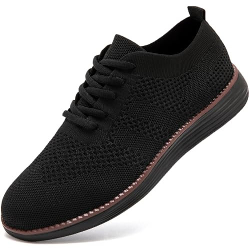 FZJIALI Schuhe Herren Sneaker Anzugschuhe Loafer Schwarz Mokassins Slipper Atmungsaktiv Business Schuhe Bootsschuhe Oxfords Klassische Freizeit Hochzeit Sommer Schuhe 45