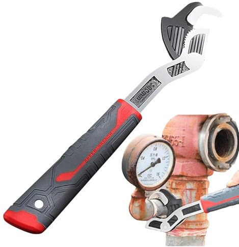 Adjustable Locking Wrench - Locking Wrench, High Performance Pipe Wrench, Multifunctional Wrench with Self-Locking System, Lockable Pipe Wrench for Car Repair and Home Maintenance